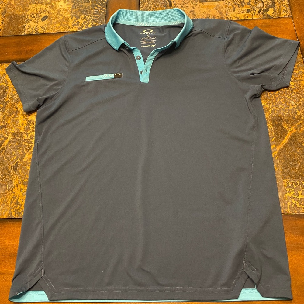 Oakley Men's Blue Hydrolix performance Polo